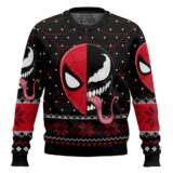 Hooktab Spider-man X Venom Marvel Ugly Christmas Sweater