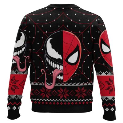 Hooktab Spider-man X Venom Marvel Ugly Christmas Sweater