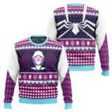 Hooktab Spider Woman Gwen Stacy Spiderverse Ugly Christmas Sweater