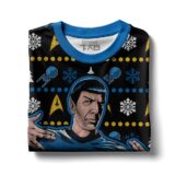 Hooktab Spock Trek Yourself Before You Wreck Yourself Sar Trek Ugly Christmas Sweater