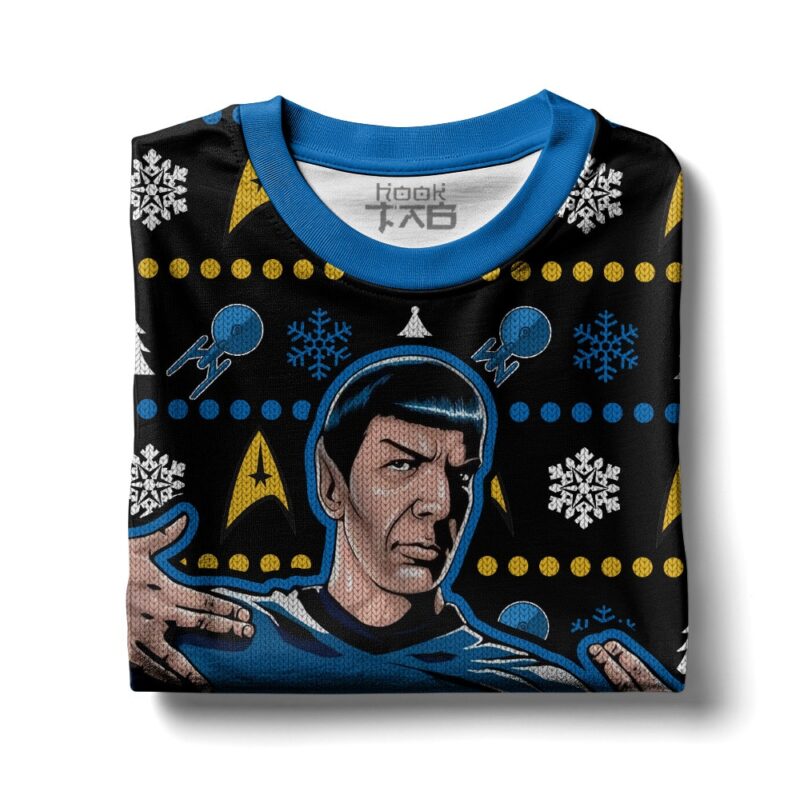 Hooktab Spock Trek Yourself Before You Wreck Yourself Sar Trek Ugly Christmas Sweater Hooktab Spock Trek Yourself Before You Wreck Yourself Sar Trek Ugly Christmas Sweater