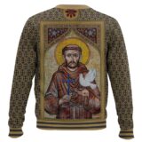 Hooktab St Francis Of Assisi Ugly Christmas Sweater