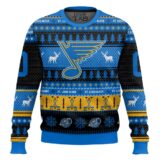 Hooktab St. Louis Blues - Custom Name And Number Ugly Sweater