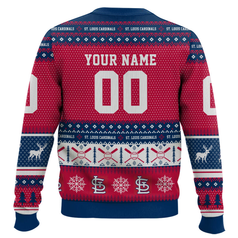 Hooktab St. Louis Cardinals - Custom Name And Number Ugly Sweater Hooktab St. Louis Cardinals - Custom Name And Number Ugly Sweater