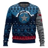 Hooktab Star Of Bucky Winter Winter Soldier Ugly Christmas Sweater