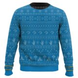 Hooktab Star Trek 1966 Blue - Custom Name Ugly Christmas Sweater
