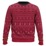 Hooktab Star Trek 1966 Red - Custom Name Ugly Christmas Sweater