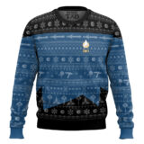 Hooktab Star Trek 1987 Blue - Custom Name Ugly Christmas Sweater