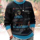 Hooktab Star Trek Beam Up Santa Ugly Christmas Sweater