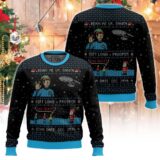 Hooktab Star Trek Beam Up Santa Ugly Christmas Sweater