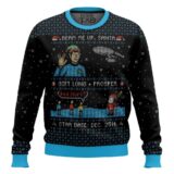 Hooktab Star Trek Beam Up Santa Ugly Christmas Sweater