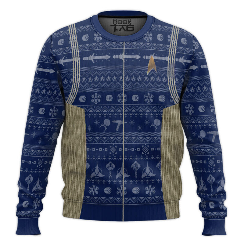 Hooktab Star Trek Discovery 2017 Ugly Christmas Sweater