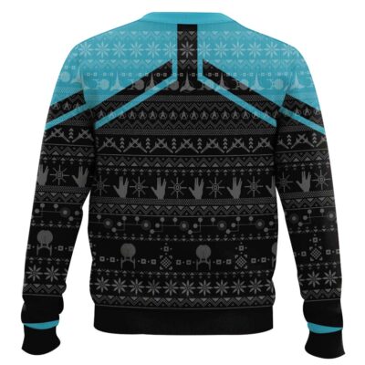 Hooktab Star Trek Picard 2020 Blue – Custom Name Ugly Christmas Sweater