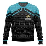 Hooktab Star Trek Picard 2020 Blue - Custom Name Ugly Christmas Sweater