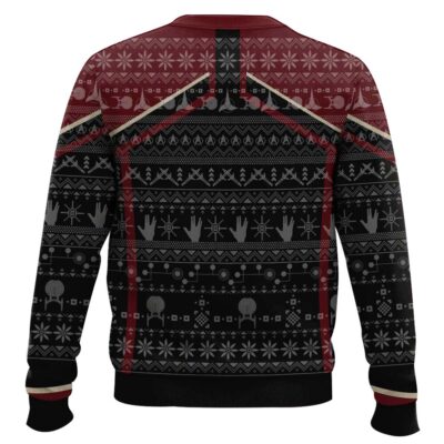 Hooktab Star Trek Picard 2020 Red – Custom Name Ugly Christmas Sweater