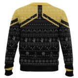 Hooktab Star Trek Picard 2020 Yellow Ugly Christmas Sweater