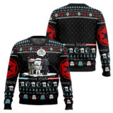 Hooktab Star Wars Boba It's Cold Outside Ugly Christmas Sweater