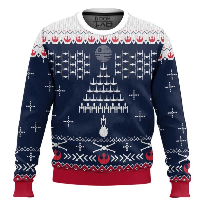 Hooktab Star Wars Great Galatic War Ugly Christmas Sweater