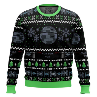 Hooktab Star Wars Imperial Death Star Ugly Christmas Sweater