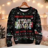 Hooktab Star Wars Merry Force Be With You Ugly Christmas Sweater
