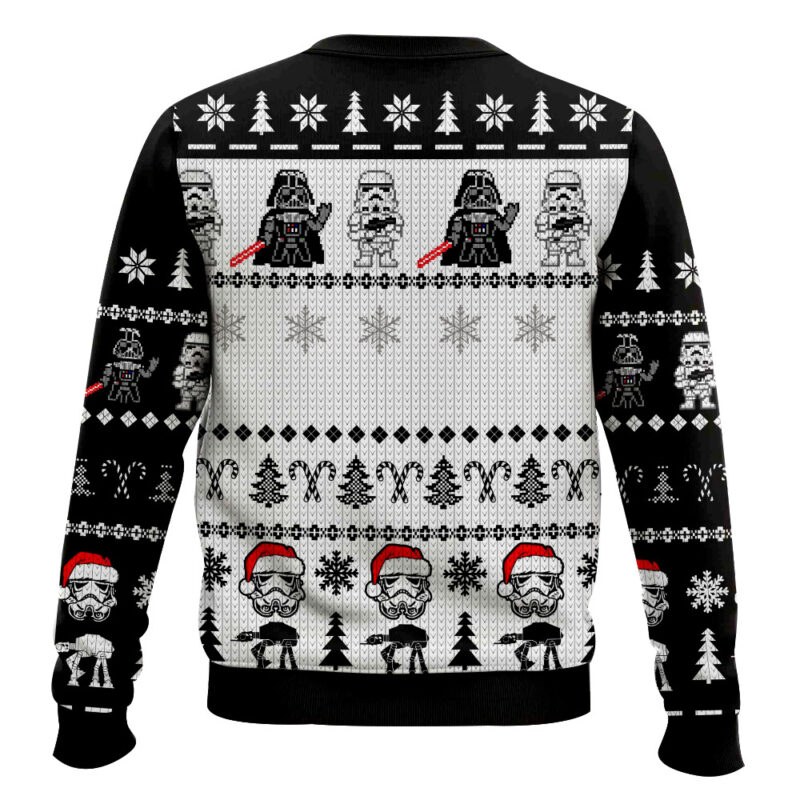 Hooktab Star Wars Merry Sithmas Santa Stormtrooper Darth Vader Ugly Christmas Sweater Hooktab Star Wars Merry Sithmas Santa Stormtrooper Darth Vader Ugly Christmas Sweater