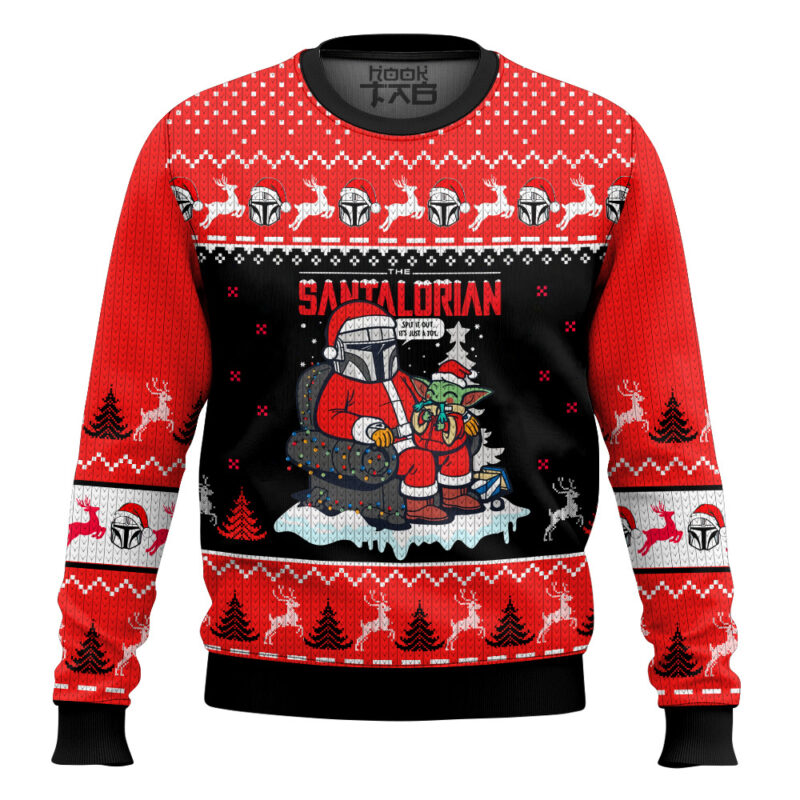 Hooktab Star Wars Santalorian Ugly Christmas Sweater