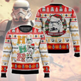 Hooktab Star Wars Stormtrooper Ho Ho Ho Ugly Christmas Sweater