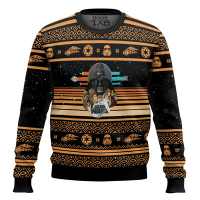 Hooktab Star Wars Trilogy Ugly Christmas Sweater
