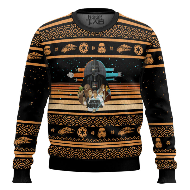 Hooktab Star Wars Trilogy Ugly Christmas Sweater