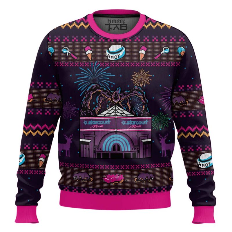 Hooktab Starcourt Stranger Things Ugly Christmas Sweater