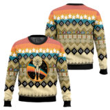 Hooktab Starfleet Spaceship Star Trek Ugly Christmas Sweater
