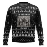 Hooktab Stay Gold Ponyboy The Outsiders Ugly Christmas Sweater