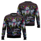 Hooktab Stay Puft Marshmallow Man Ghostbusters Ugly Christmas Sweater