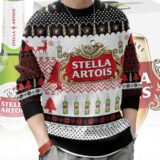 Hooktab Stella Artois Beer Ugly Christmas Sweater