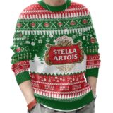 Hooktab Stella Artois Belgium beer Ugly Christmas Sweater