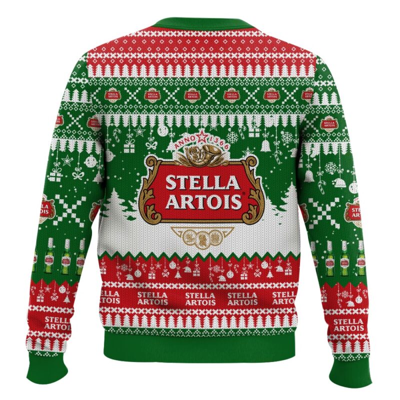 Hooktab Stella Artois Belgium beer Ugly Christmas Sweater Hooktab Stella Artois Belgium beer Ugly Christmas Sweater