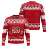 Hooktab Stella Artois Pilsner Beer Ugly Christmas Sweater
