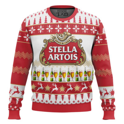 Hooktab Stella Artois Pilsner Ugly Christmas Sweater