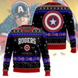 Hooktab Steve Rogers Captain America Ugly Christmas Sweater