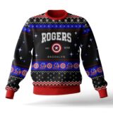 Hooktab Steve Rogers Captain America Ugly Christmas Sweater