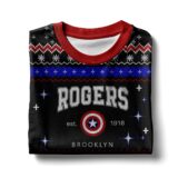Hooktab Steve Rogers Captain America Ugly Christmas Sweater