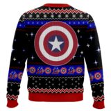 Hooktab Steve Rogers Captain America Ugly Christmas Sweater