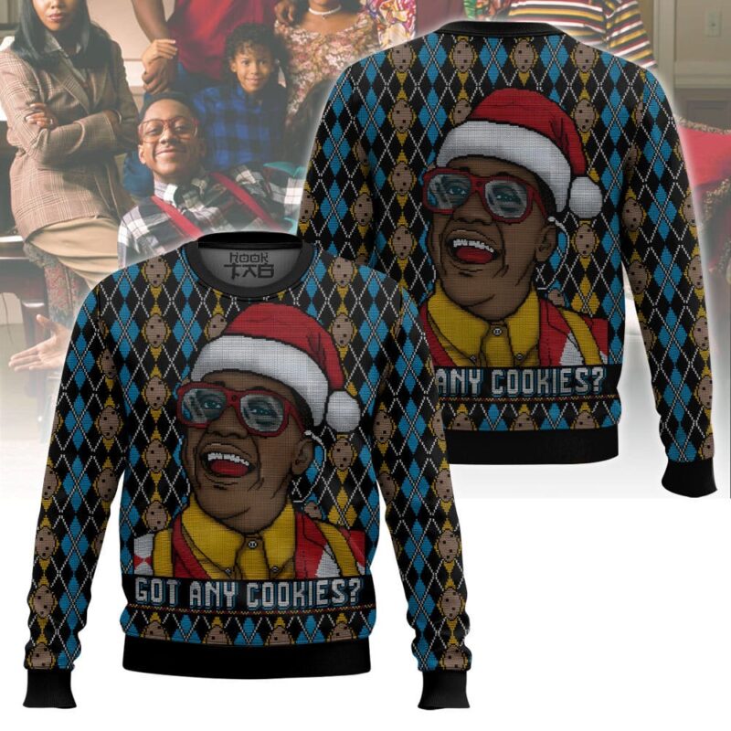 Hooktab Steve Urkel Got Any Cookies Family Matters Ugly Christmas Sweater Hooktab Steve Urkel Got Any Cookies Family Matters Ugly Christmas Sweater