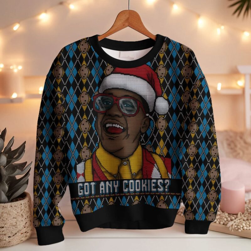 Hooktab Steve Urkel Got Any Cookies Family Matters Ugly Christmas Sweater Hooktab Steve Urkel Got Any Cookies Family Matters Ugly Christmas Sweater