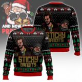 Hooktab Sticky Bandits Home Alone Ugly Christmas Sweater