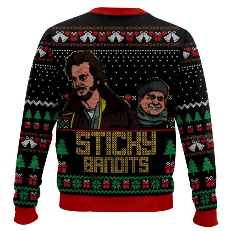 Hooktab Sticky Bandits Home Alone Ugly Christmas Sweater Hooktab Sticky Bandits Home Alone Ugly Christmas Sweater