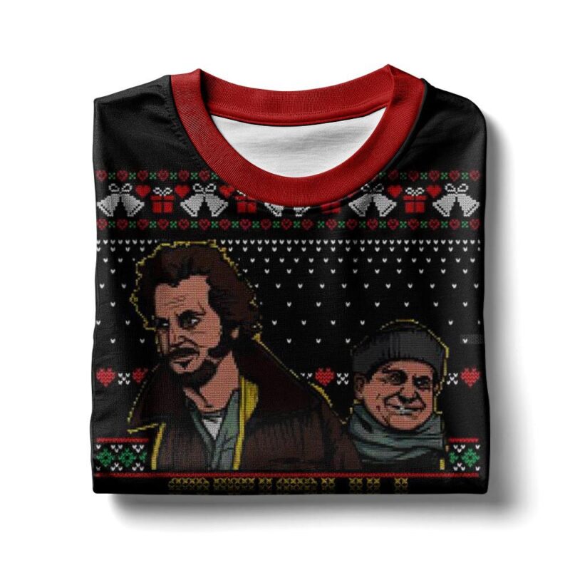 Hooktab Sticky Bandits Home Alone Ugly Christmas Sweater Hooktab Sticky Bandits Home Alone Ugly Christmas Sweater