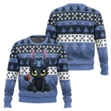 Hooktab Stitch And Toothless Ugly Christmas Sweater