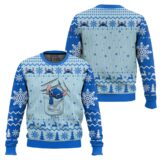 Hooktab Stitch Dozed Lilo And Stitch Ugly Christmas Sweater