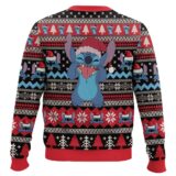 Hooktab Stitch Santa Lilo And Stitch Ugly Christmas Sweater